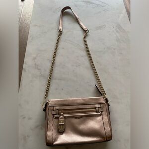 Rebecca Minkoff Metallic Rose Gold Crossbody Bag